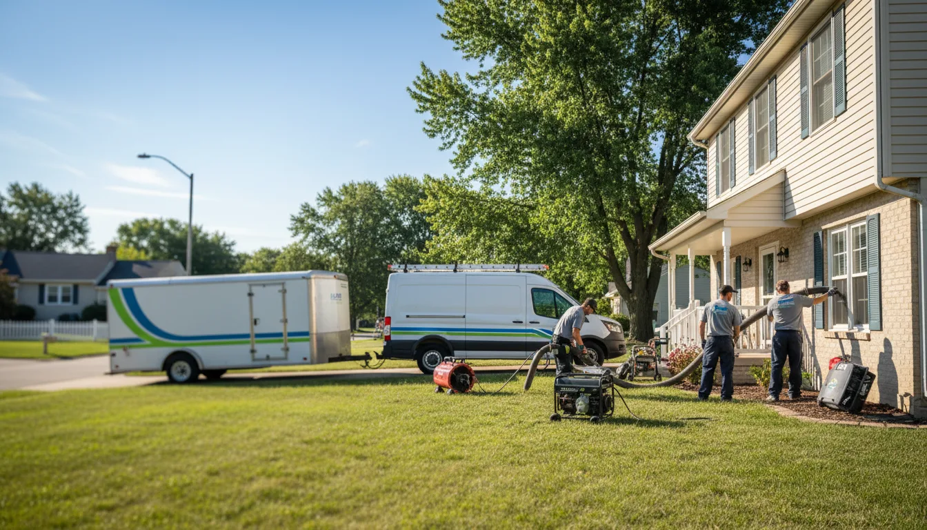 Flooded Basement Restoration And Cleanup With Repair in Eaton, OH near me